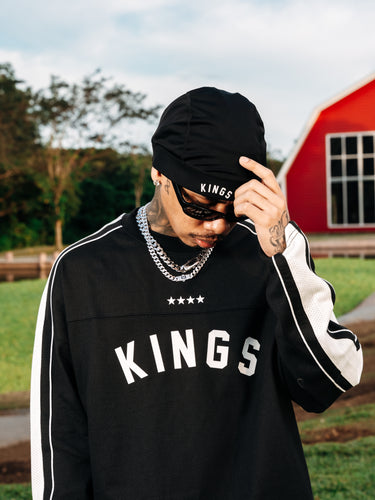 4★ ORI STRIPED L/S MESH JERSEY