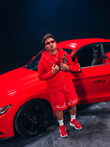 KHENILLE CROPPED FULL-ZIP HOODIE