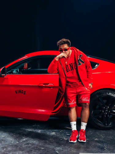 KHENILLE CROPPED FULL-ZIP HOODIE