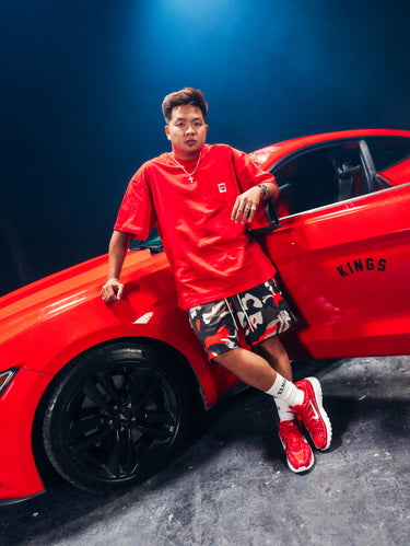 KINGS® THE CREST POCKET TEE RED SCEPTRE