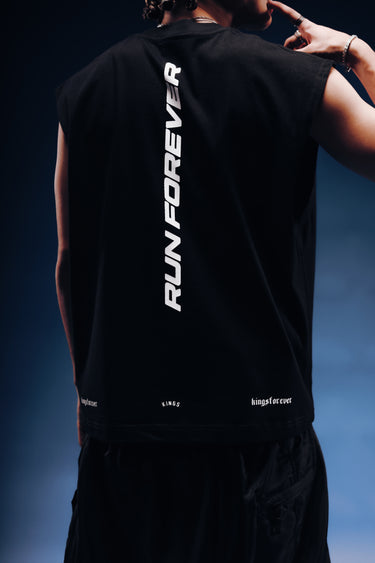 KINGS™ RUN FOREVER CROPPED MUSCLE TEE