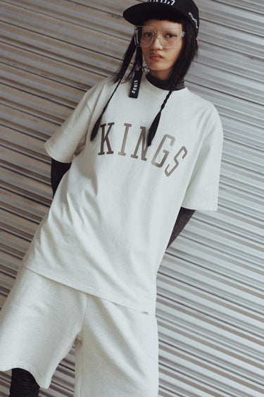 UNI METALLIC EDITION TEE OATMEAL