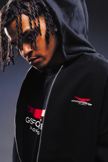 KINGSFOREVER® SPORTS MARK FULL ZIP HOODIE