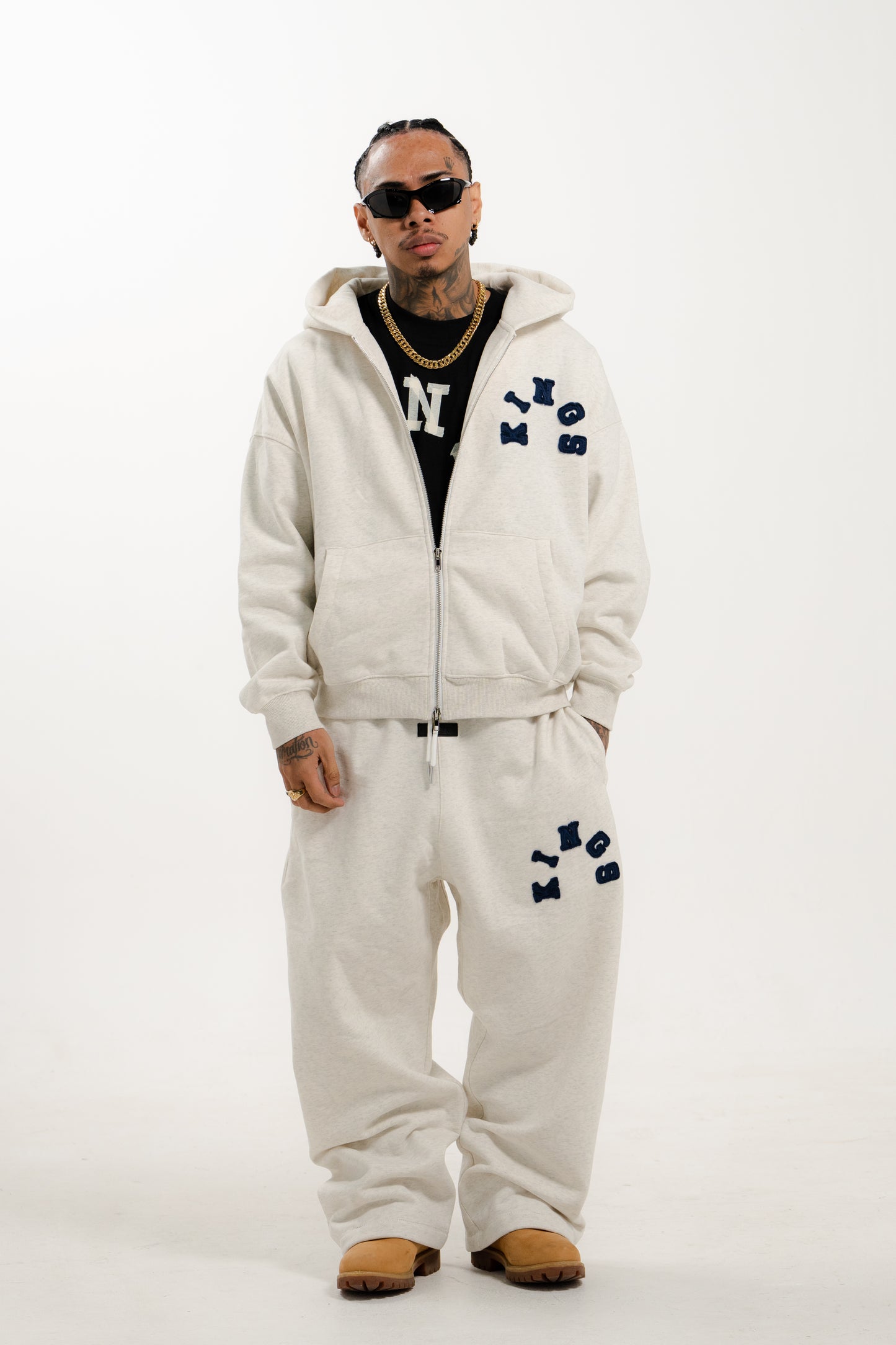 KINGS® VAULT BAGGY SWEATPANT HEATHERMILK