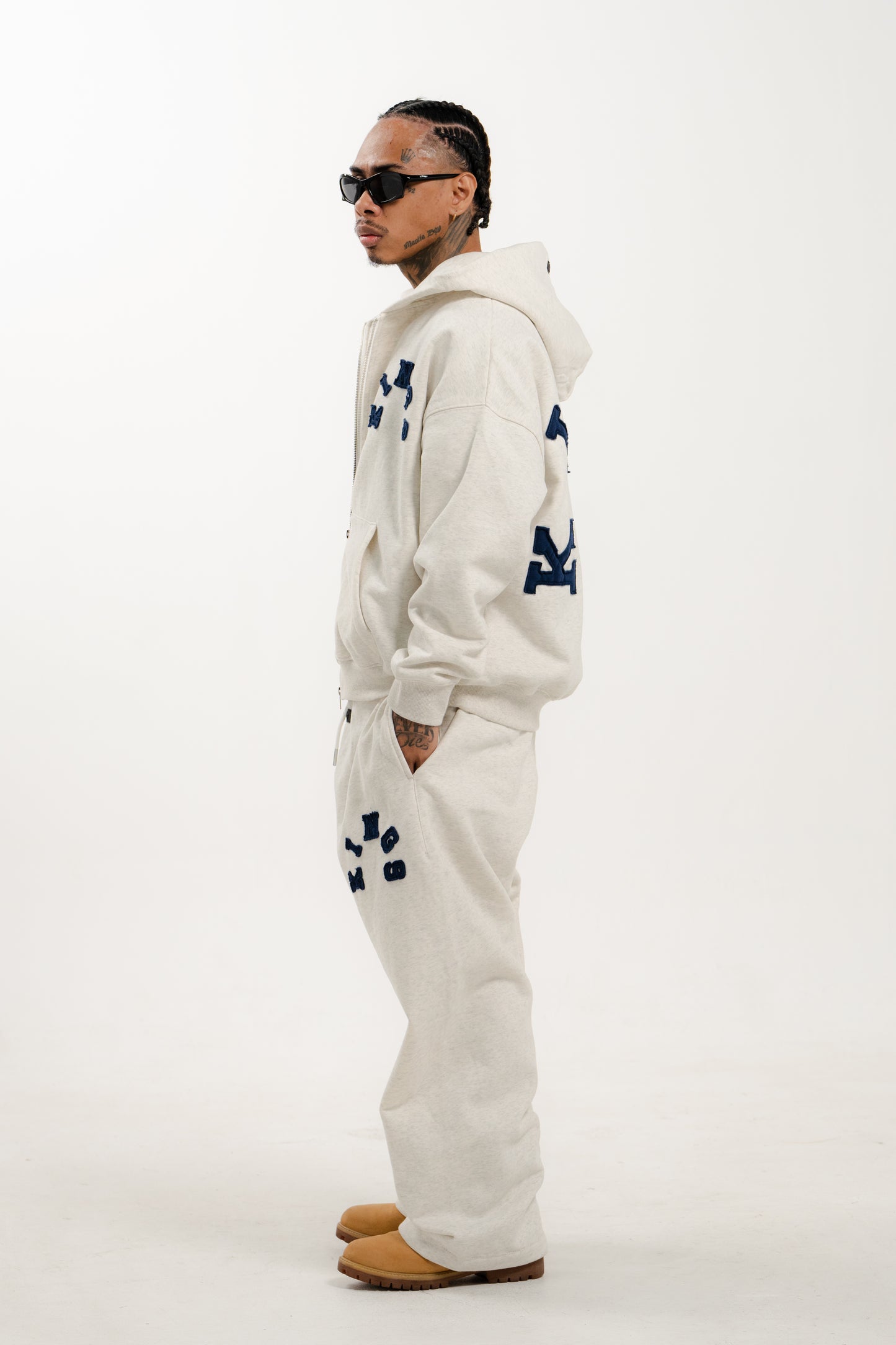 KINGS® VAULT BAGGY SWEATPANT HEATHERMILK