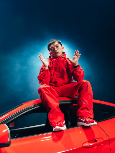 TRACK JACKET CRIMSON
