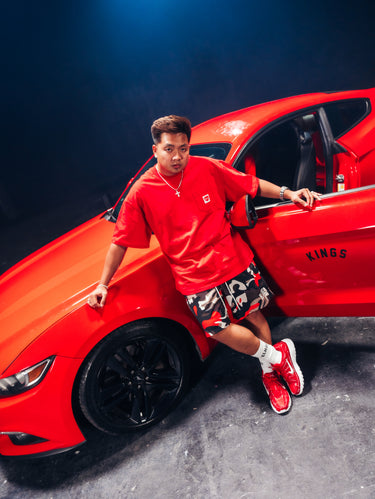 KINGS® THE CREST POCKET TEE RED SCEPTRE