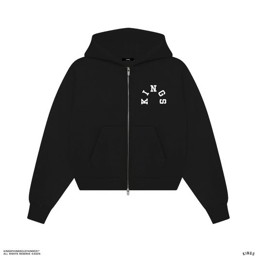 KINGS® VAULT CROPPED HOODIE SUPERBLACK