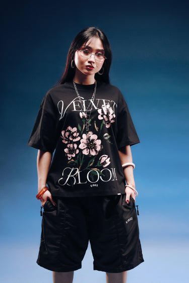 KINGS™ VELVET BLOOM CROPPED TEE