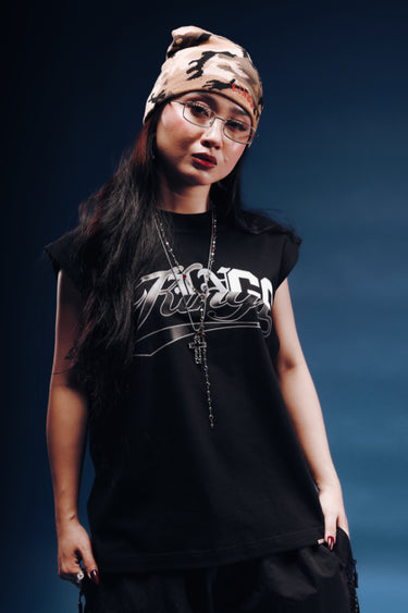 KINGS™ HYBRID LOGO CROPPED MUSCLE TEE