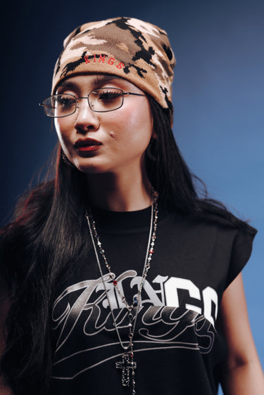 KINGS™ HYBRID LOGO CROPPED MUSCLE TEE