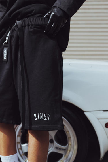 UNI METALLIC EDITION JORTS BLACK