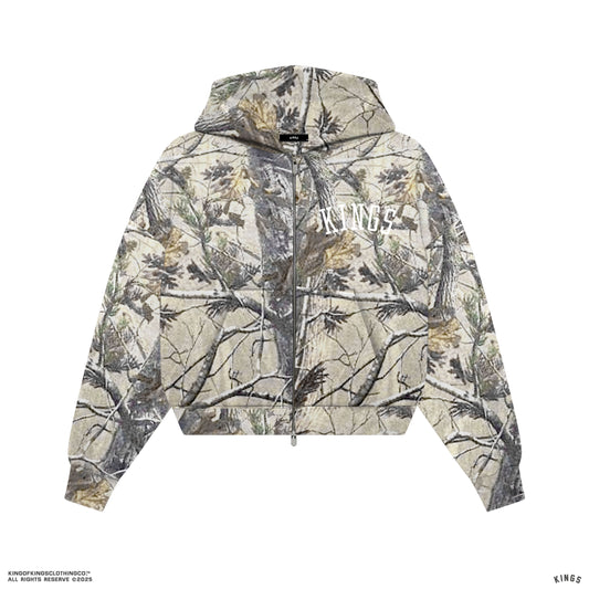 KINGS® FADED REAL TREE CROPPED HOODIE