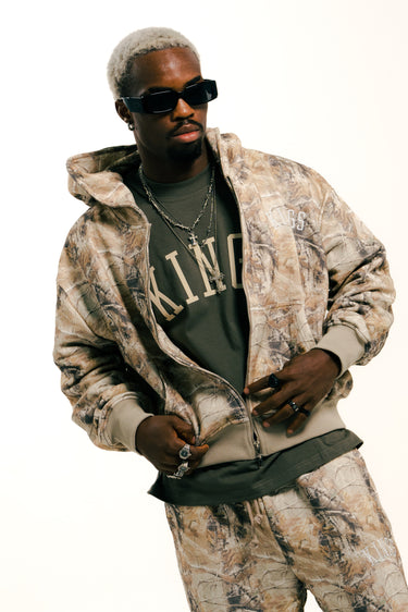 KINGS® FADED REAL TREE CROPPED HOODIE