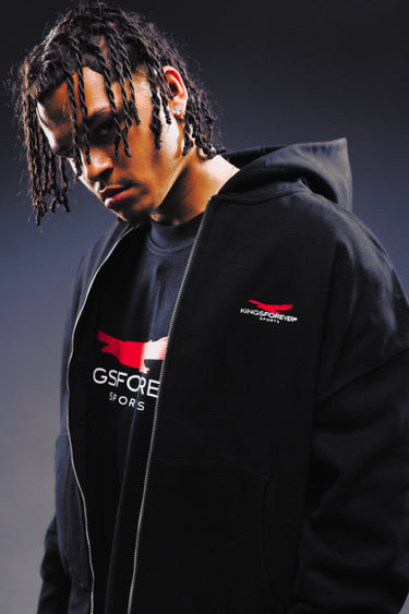 KINGSFOREVER® SPORTS MARK FULL ZIP HOODIE