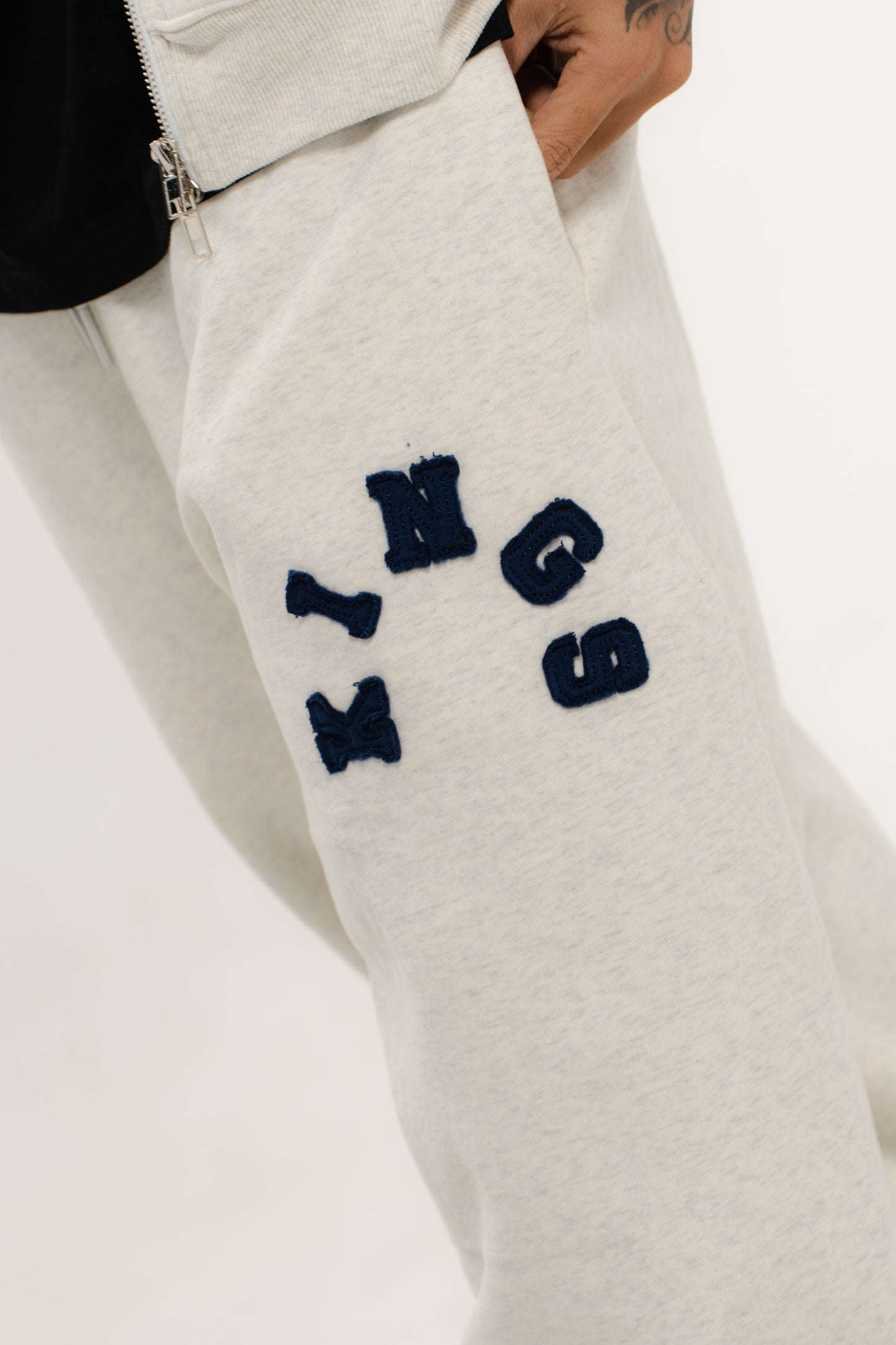 KINGS® VAULT BAGGY SWEATPANT HEATHERMILK